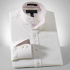 paisley white on white riding shirt